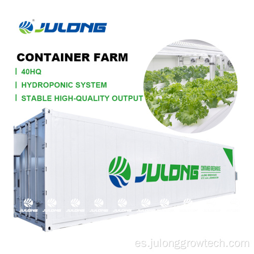 Hidroponics contenedor de agricultura vertical invernadero